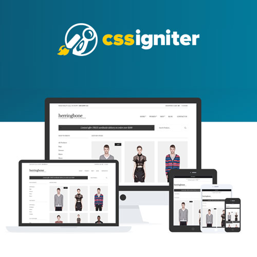 CSS Igniter Herringbone Woocommerce Theme - Download $4.49
