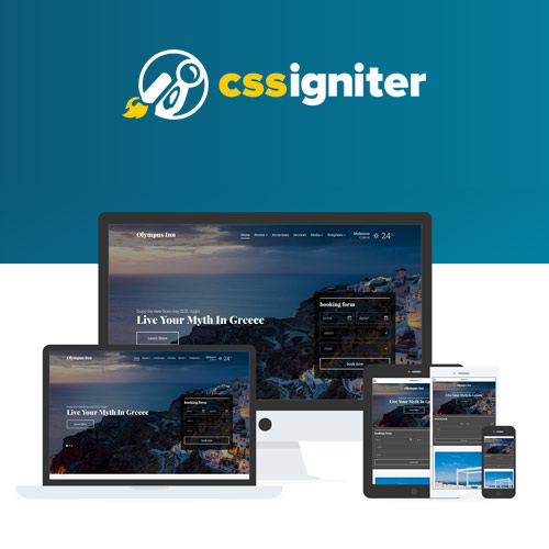 CSS Igniter Olympus Inn Hotel Motel WordPress Theme - Download $4.49
