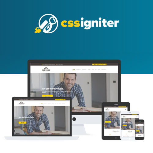 CSS Igniter Technico WordPress Theme - Download $4.49