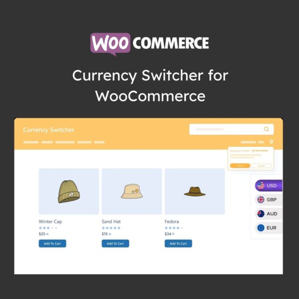 Currency Switcher for WooCommerce - Download $4.49