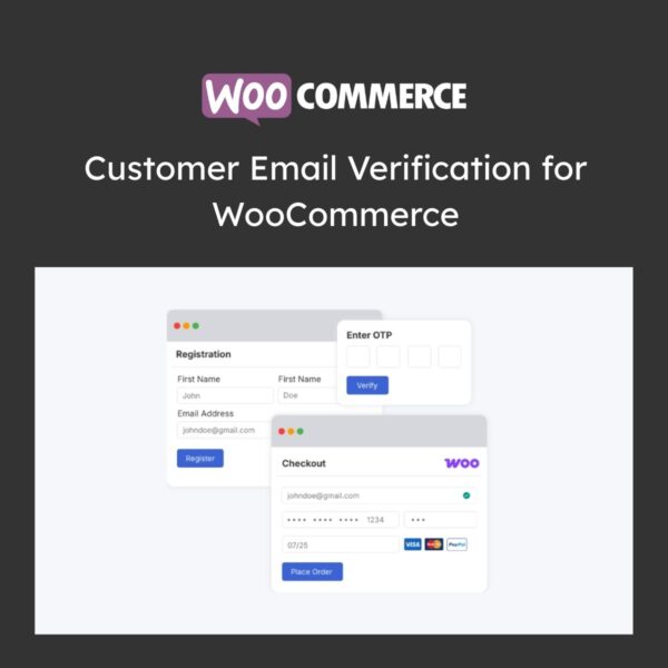 Customer Email Verification for WooCommerce - Download $4.49