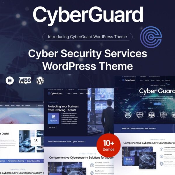 CyberGuard - Cyber Security Services WordPress Theme - Download $4.49