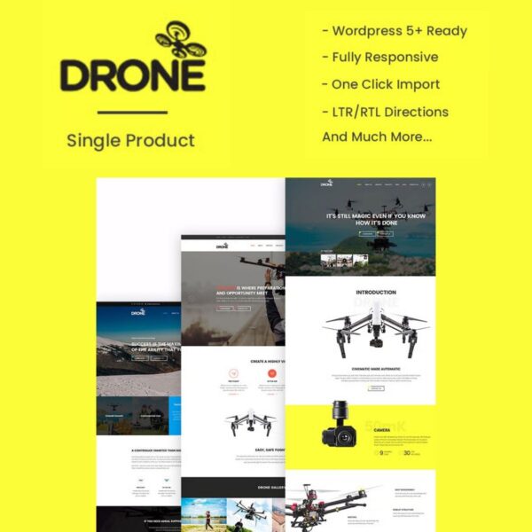 Drone - Single Product WordPress Theme - Download $4.49