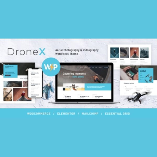DroneX | Aerial Photography & Videography WordPress Theme - Download $4.49