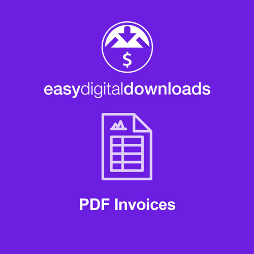 Easy Digital Downloads PDF Invoices - Download $4.49