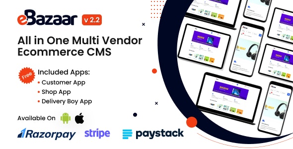 eBazaar – All In One Multi Vendor Ecommerce CMS eBazaar – All In One Multi Vendor Ecommerce CMS