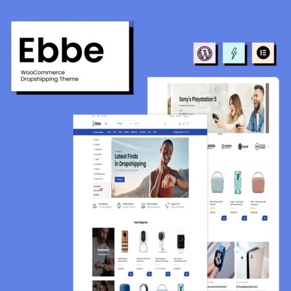 Ebbe - WooCommerce Dropshipping Theme $4.49