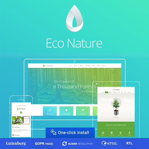 Eco Nature - Environment & Ecology WordPress Theme - Download $4.49