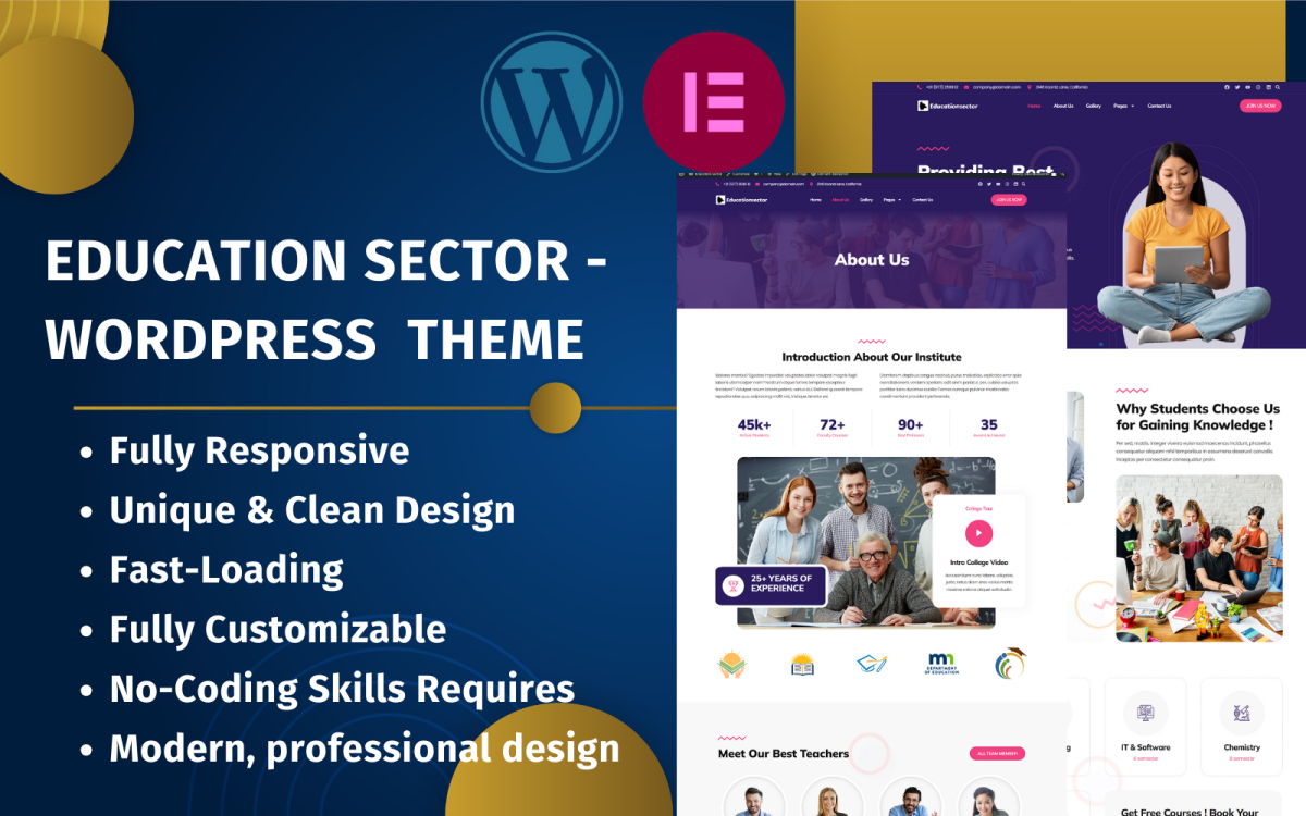 Education Sector - Free Educational WordPress Theme Education Sector - Free Educational WordPress Theme
