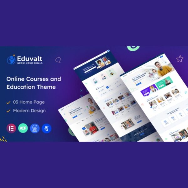 Eduvalt - Online Courses & Education WordPress Theme + RTL - Download $4.49