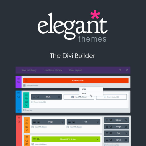 Elegant Themes The Divi Builder - Download $4.49