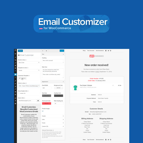 Email Customizer for WooCommerce - Download $4.49