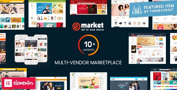 eMarket Multi Vendor MarketPlace WordPress Theme