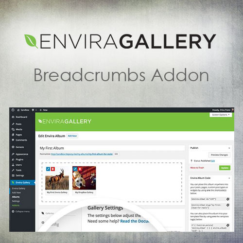 Envira Gallery - Breadcrumbs Addon - Download $4.49