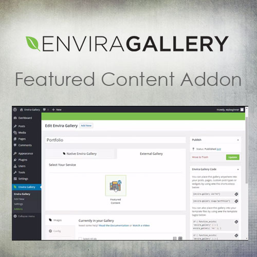 Envira Gallery - Featured Content Addon - Download $4.49