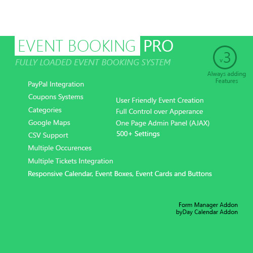 Event Booking Pro - WP Plugin [paypal or offline] - Download $4.49