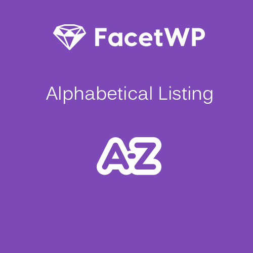 FacetWP - Alphabetical Listing - Download $4.49 FacetWP - Alphabetical Listing - Download $4.49