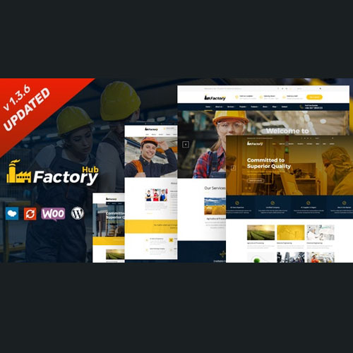 Factory HUB - Industry and Construction WordPress Theme - Download $4.49
