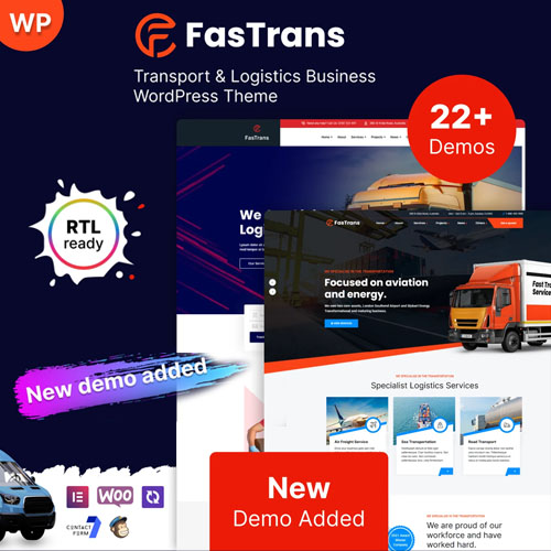 Fastrans - Logistics WordPress Theme - Download $4.49