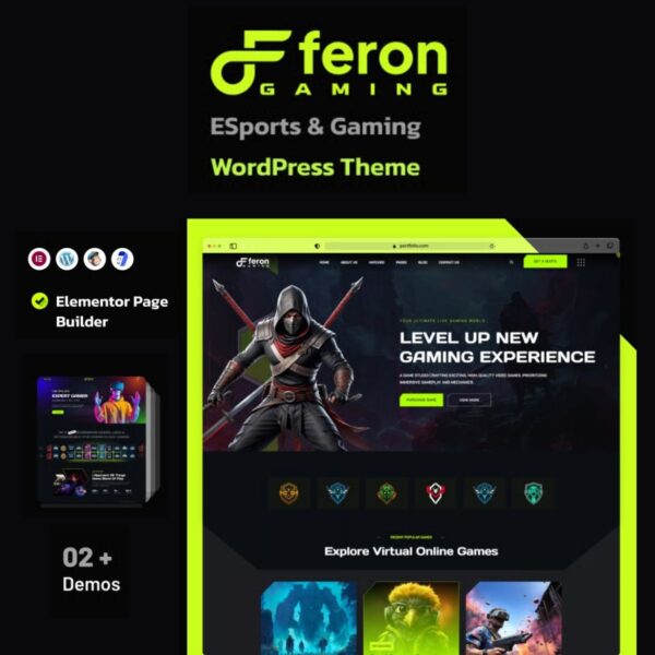 Feron – eSports and Gaming WordPress Theme - Download $4.49