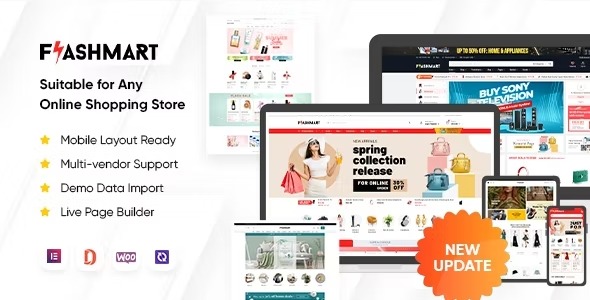 FlashMart Multipurpose Elementor WooCommerce WordPress Theme