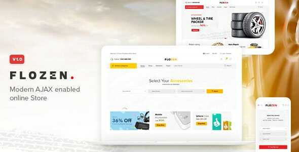 Flozen Theme GPL v1.5.3 – WooCommerce AJAX WordPress RTL Websites