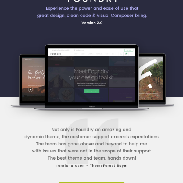 Foundry – Multipurpose, Multi-Concept WP Theme