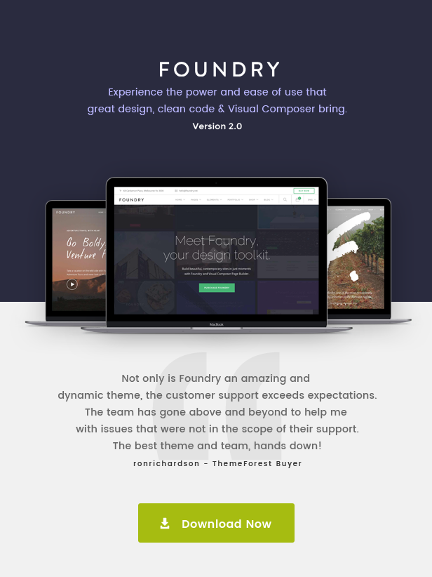 Foundry – Multipurpose, Multi-Concept WP Theme Foundry – Multipurpose, Multi-Concept WP Theme