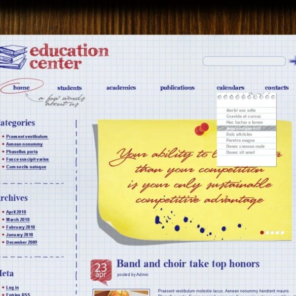 Free Education WordPress Theme & Website Template