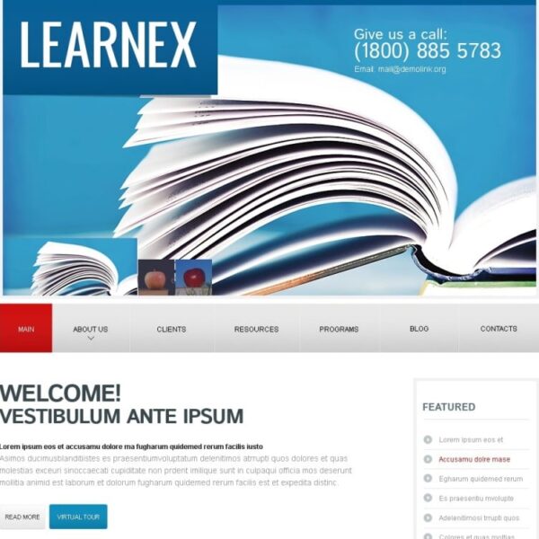 Free Schooling WordPress Theme & Website Template