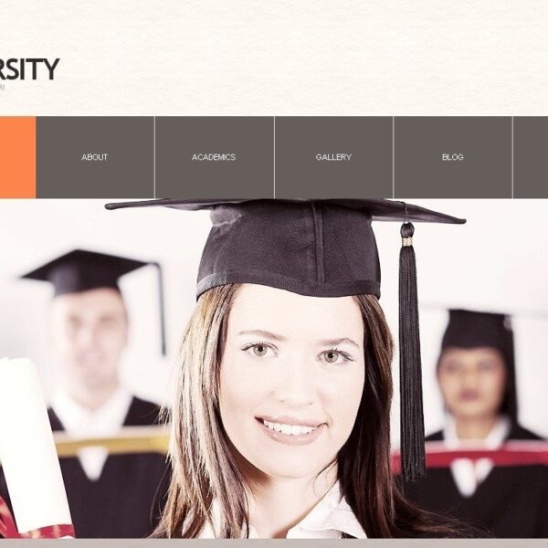 Free University Responsive Website Template for WordPress