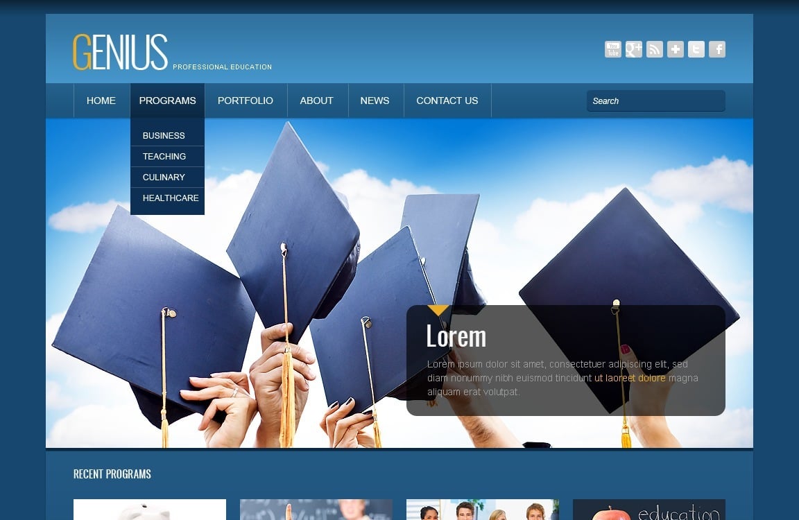 Free WordPress Theme for University Website Free WordPress Theme for University Website