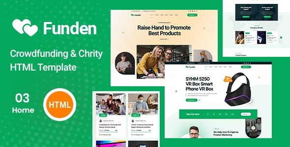 Funden – Crowdfunding & Charity HTML5 Template