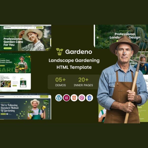 Gardeno - Gardening and Landscaping WordPress Theme $4.49
