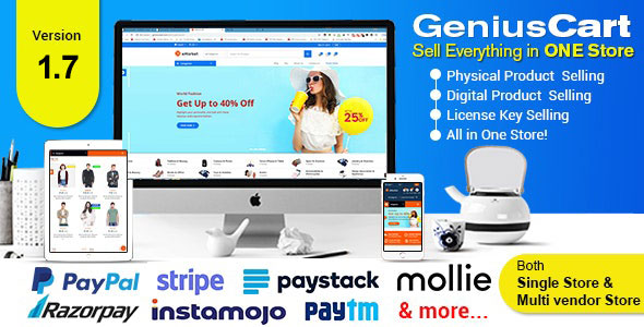 GeniusCart – An E-Commerce System with Multiple Vendors