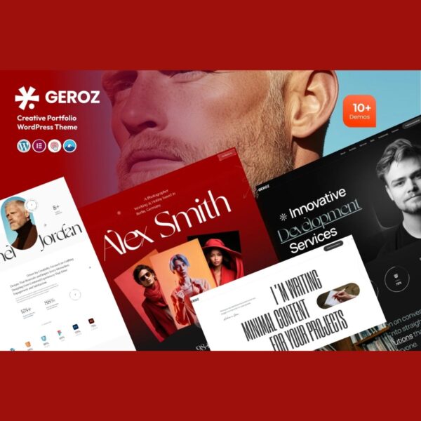 Geroz - Creative Portfolio & Digital Agency WordPress Theme $4.49