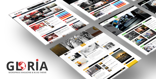 Gloria Responsive eCommerce News Magazine Newspaper WP Theme