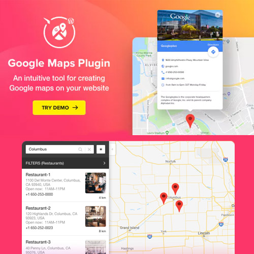 Google Maps - WordPress Map Plugin - Download $4.49