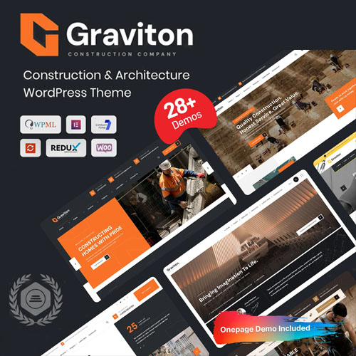 Graviton - Construction WordPress Theme - Download $4.49