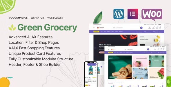 Green Grocery Online Supermarket & Organic Food eCommerce Theme