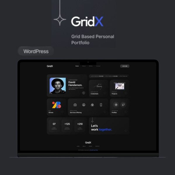 Gridx Portfolio Theme - Download $4.49