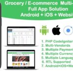 grocery / delivery services / ecommerce multi vendors (Android + iOS + Website) ionic 5 / CodeIgniter