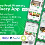 Grocery, Food, Pharmacy, Store Delivery Mobile App with Admin Panel