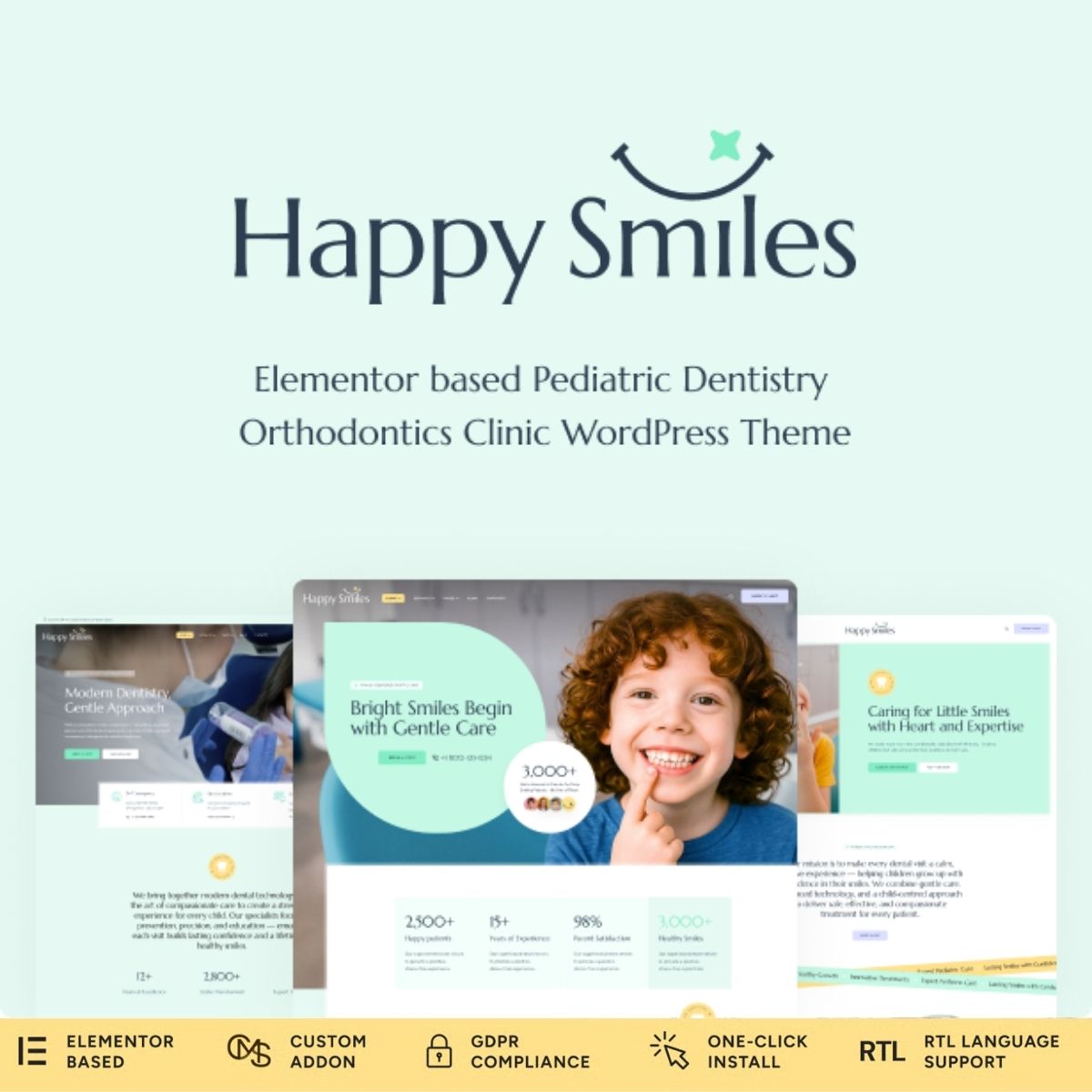 Happy Smiles - Pediatric Dental Clinic & Dentist WordPress Theme - Download $4.49 Happy Smiles - Pediatric Dental Clinic & Dentist WordPress Theme - Download $4.49
