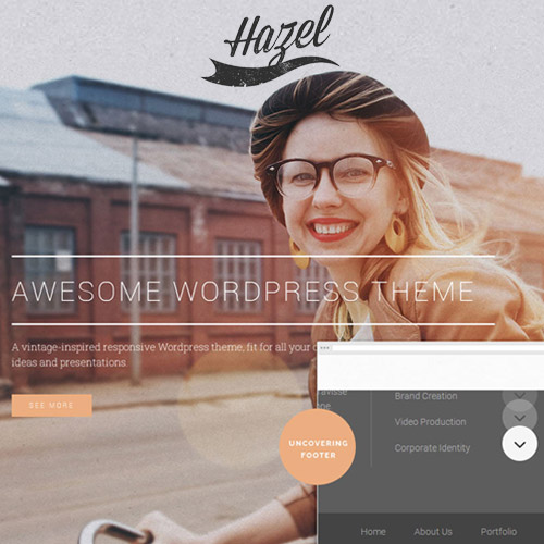 Hazel - Multi-Concept Creative WordPress Theme - Download $4.49