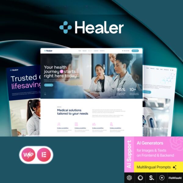 Healer - Doctor, Clinic & Medical WordPress Theme - Download $4.49