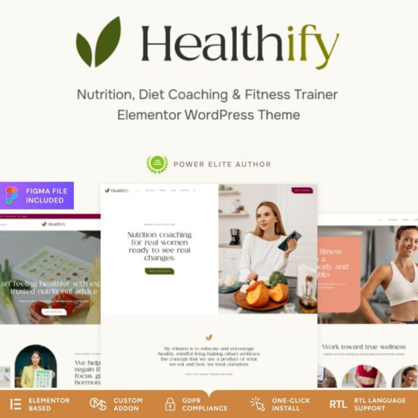 Healthify – Weight Loss Recipes, Fitness & Health Coaching WordPress Theme - Download $4.49