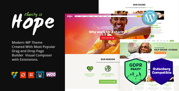 Hope | Non-Profit, Charity & Donations WordPress Theme + RTL Download