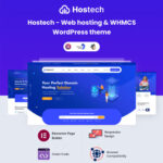 Hostech - Web hosting & WHMCS WordPress theme - Download $4.49