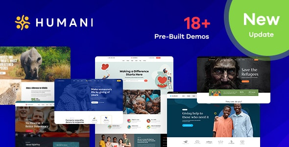 Humani Nonprofit & Charity WordPress Theme Humani Nonprofit & Charity WordPress Theme